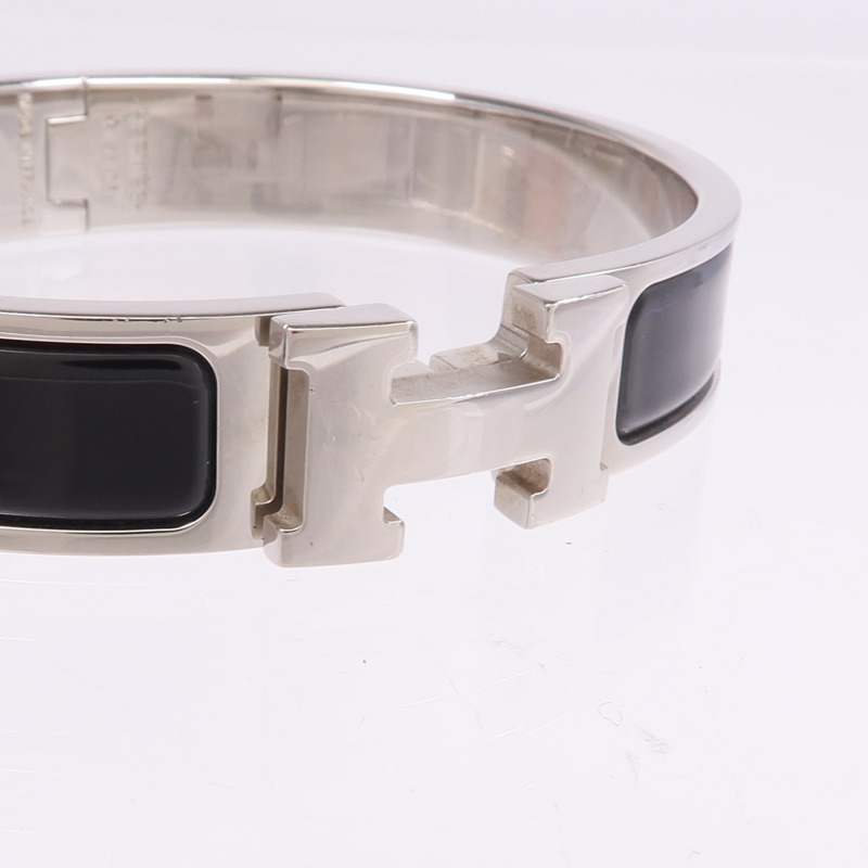HERMES 金屬/琺瑯Clic H Bracelet手鐲-4