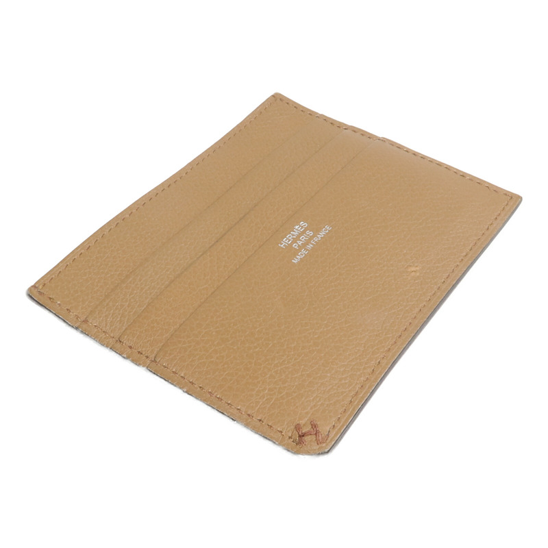 HERMES Evercolor皮革H Sellier Card Holder卡片套Alezan-3