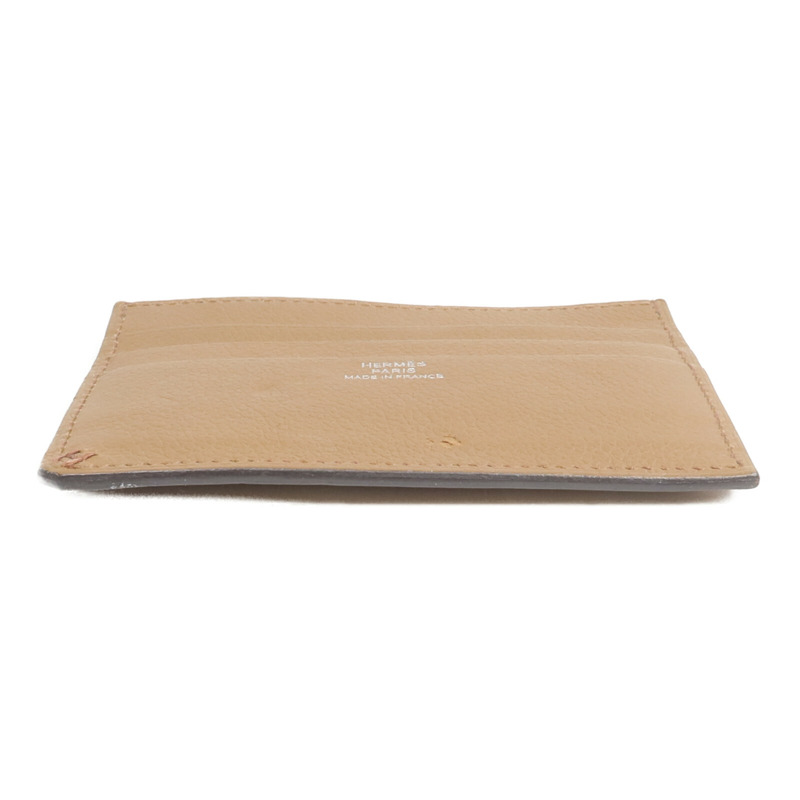 HERMES Evercolor皮革H Sellier Card Holder卡片套Alezan-5