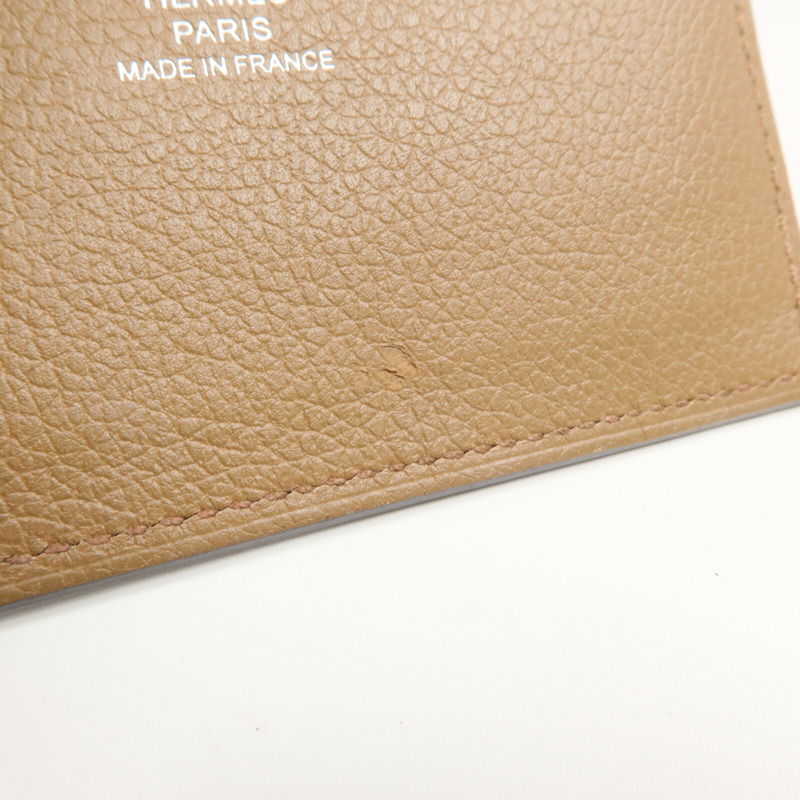 HERMES Evercolor皮革H Sellier Card Holder卡片套Alezan-6