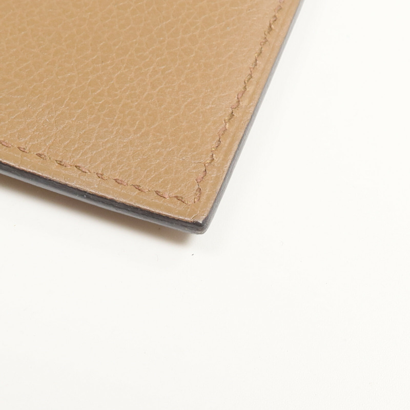 HERMES Evercolor皮革H Sellier Card Holder卡片套Alezan-7