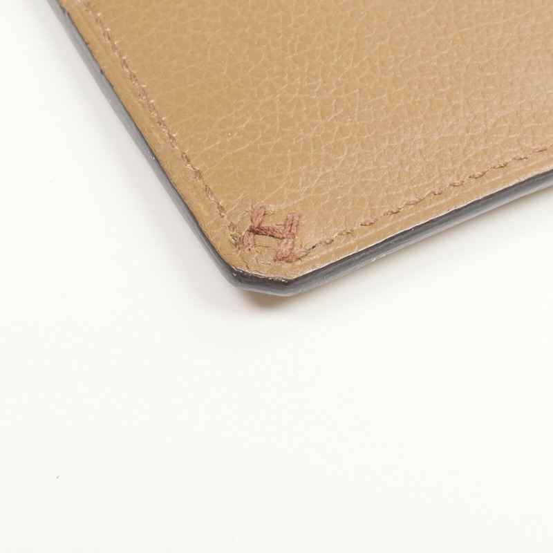 HERMES Evercolor皮革H Sellier Card Holder卡片套Alezan-8