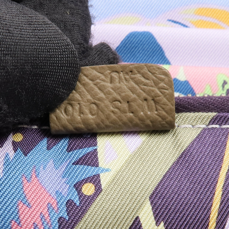 HERMES Epsom皮革Silk'In Long Wallet長錢包Etoupe-15