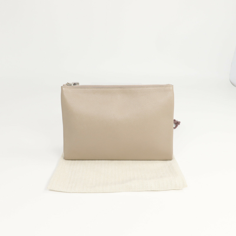 HERMES Evercolor皮革Atout 20 Pouch手拿包Gris Tourterelle-8
