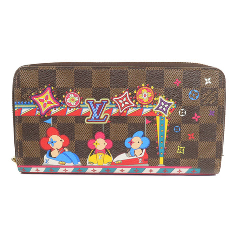 LOUIS VUITTON Damier Vivienne Bumper Cars Zippy Wallet長錢包