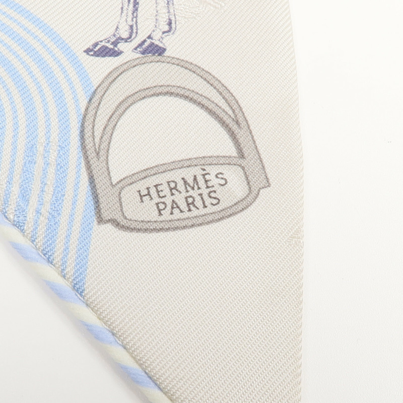 HERMES 絲質Twilly絲巾-4