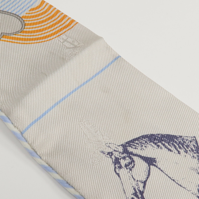 HERMES 絲質Twilly絲巾-8