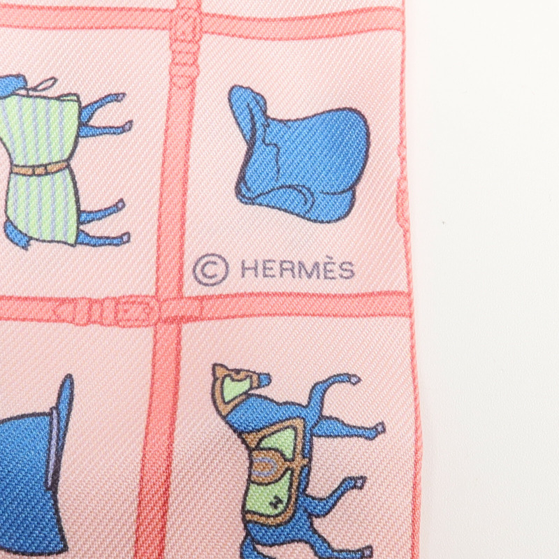 HERMES 絲質Twilly絲巾-5