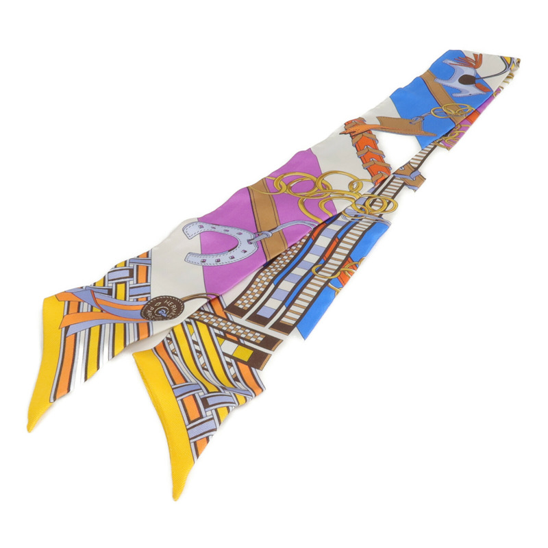 HERMES 絲質Twilly絲巾-1