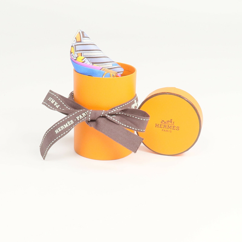 HERMES 絲質Twilly絲巾-8