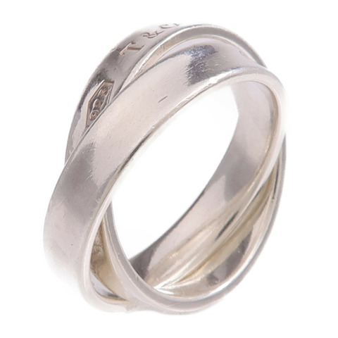 TIFFANY＆CO 925純銀1837 Double Silver Ring戒指