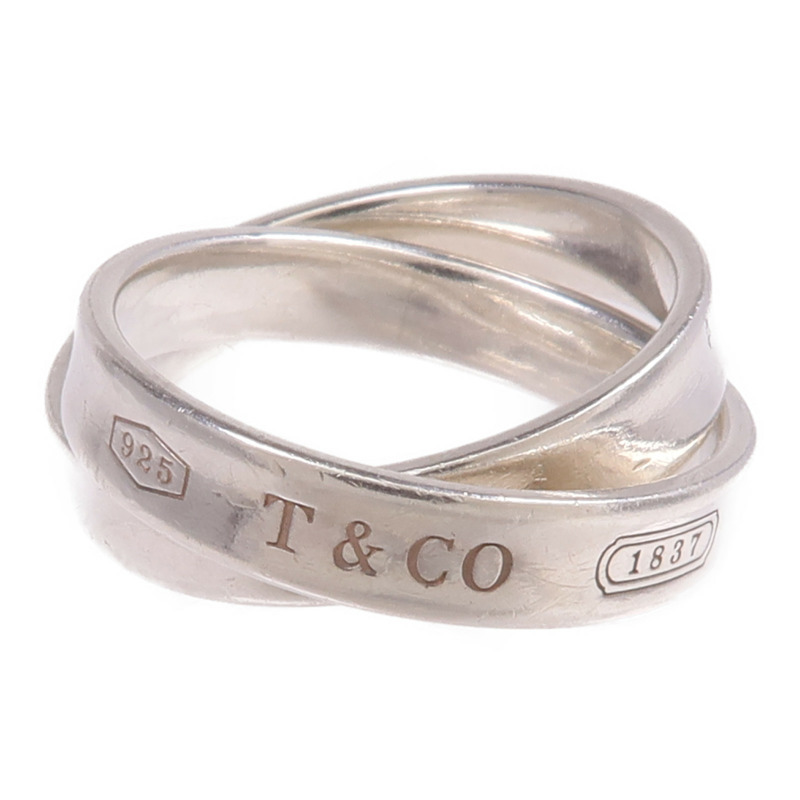 TIFFANY＆CO 925純銀1837 Double Silver Ring戒指-1