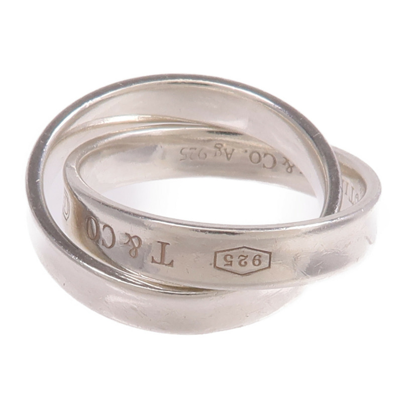TIFFANY＆CO 925純銀1837 Double Silver Ring戒指-3