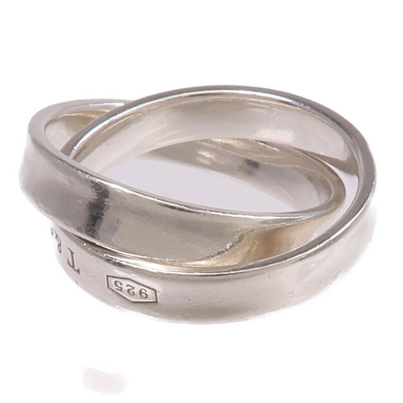 TIFFANY＆CO 925純銀1837 Double Silver Ring戒指-6