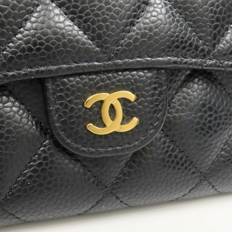 CHANEL 牛皮皮革Classic Medium Flap Wallet長錢包-6