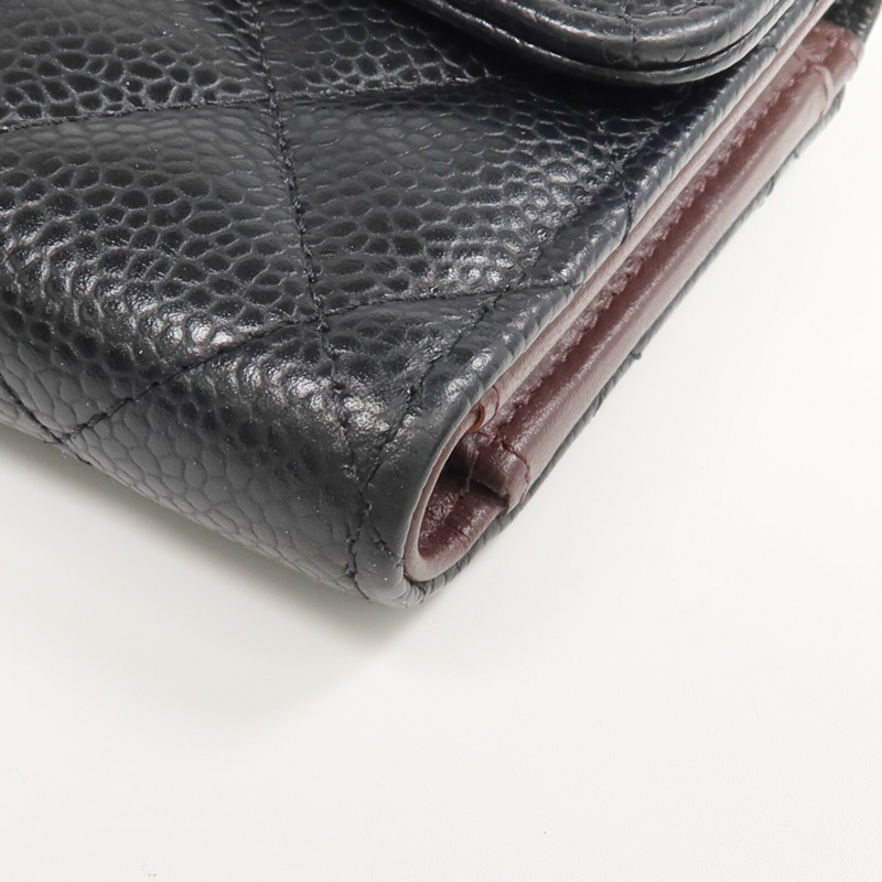 CHANEL 牛皮皮革Classic Medium Flap Wallet長錢包-7