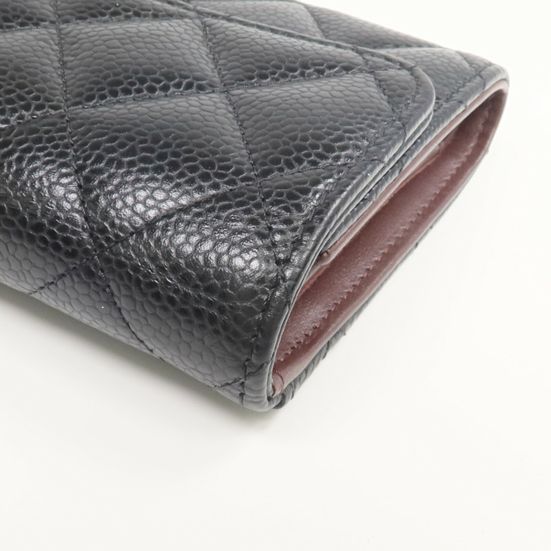 CHANEL 牛皮皮革Classic Medium Flap Wallet長錢包-10