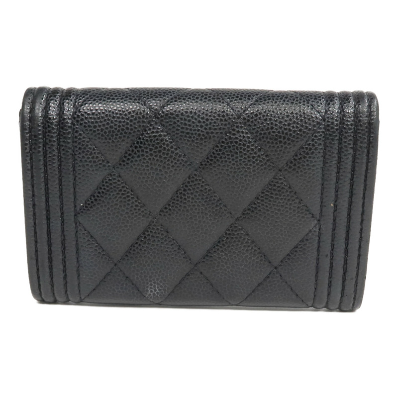 CHANEL 牛皮皮革Boy Card Case卡片套-1