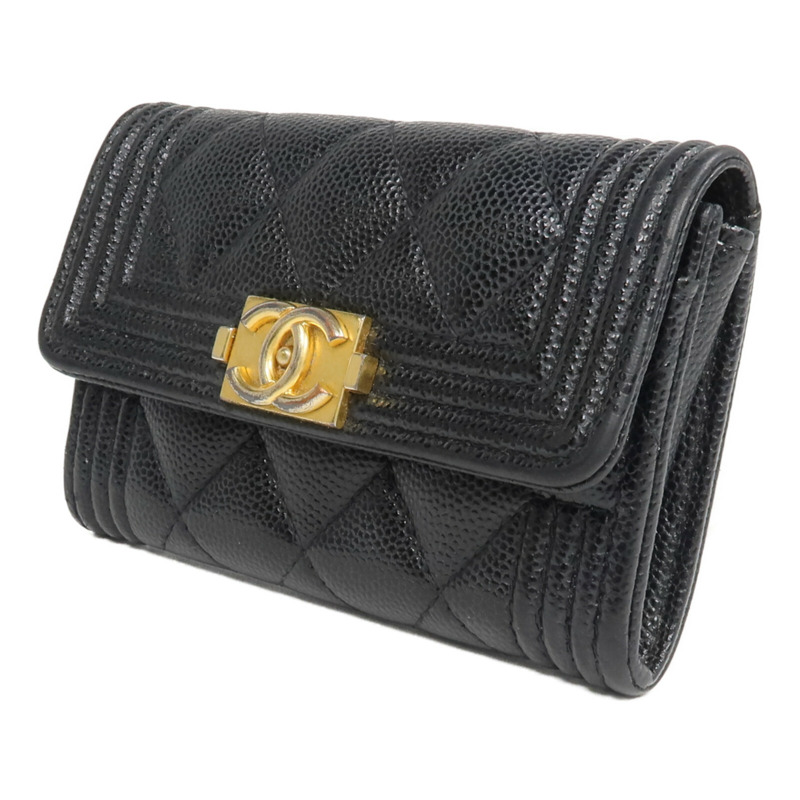 CHANEL 牛皮皮革Boy Card Case卡片套-2