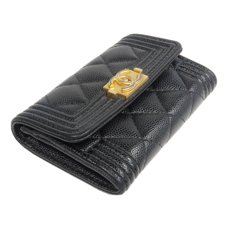 CHANEL 牛皮皮革Boy Card Case卡片套-4