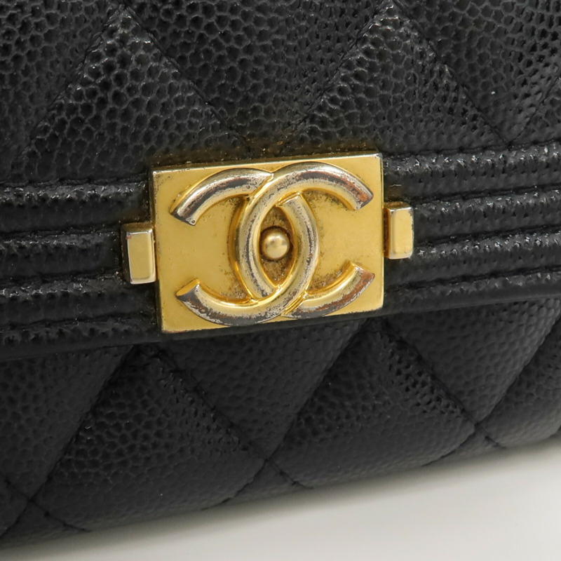 CHANEL 牛皮皮革Boy Card Case卡片套-6