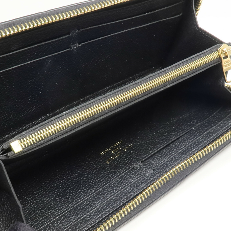 LOUIS VUITTON Monogram Empreinte Clemence Wallet 金扣長錢包-11