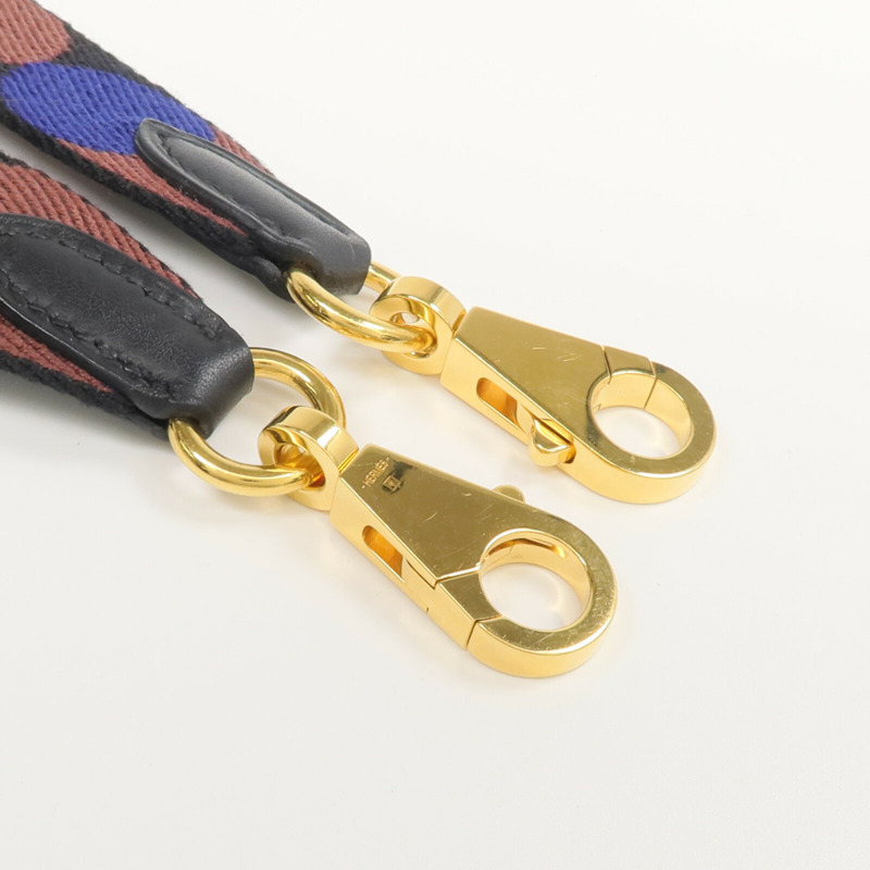 HERMES 帆布/牛皮皮革Sangle Flipperball 25mm Bag Strap肩帶-3