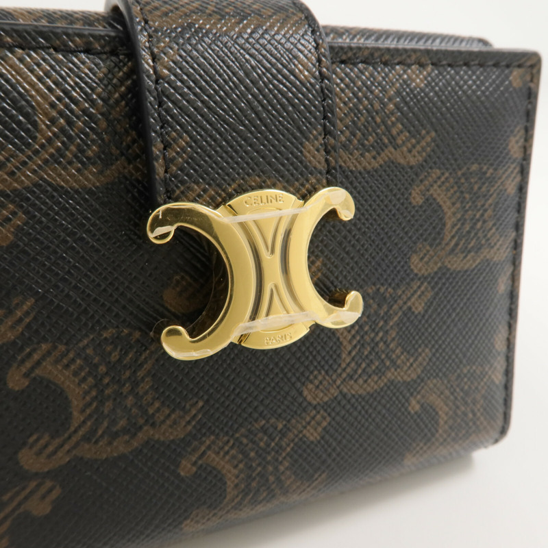 CELINE 塗層帆布Fine Strap Wallet Nino錢包-6