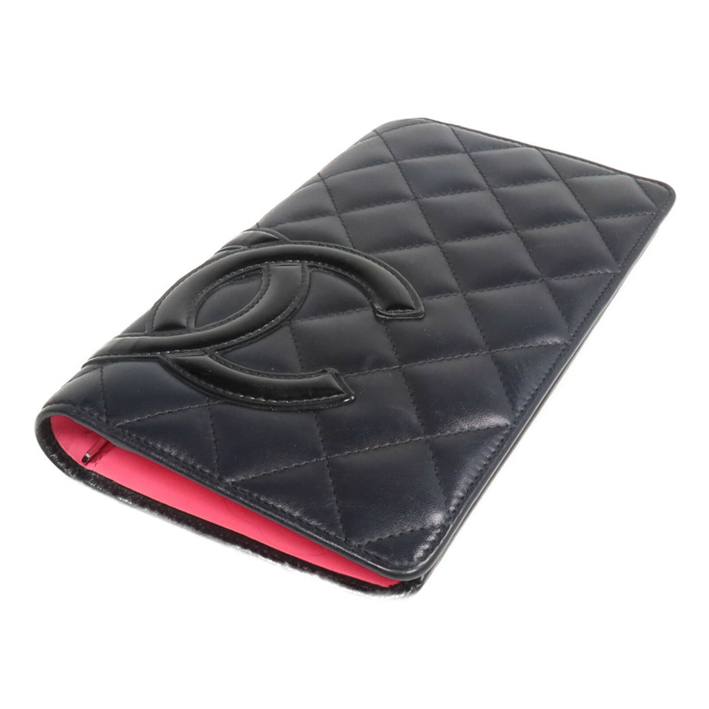 CHANEL 牛皮皮革Cambon Long Wallet長錢包-3
