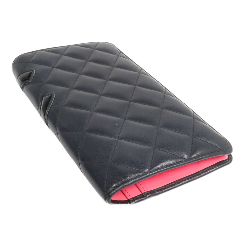 CHANEL 牛皮皮革Cambon Long Wallet長錢包-4