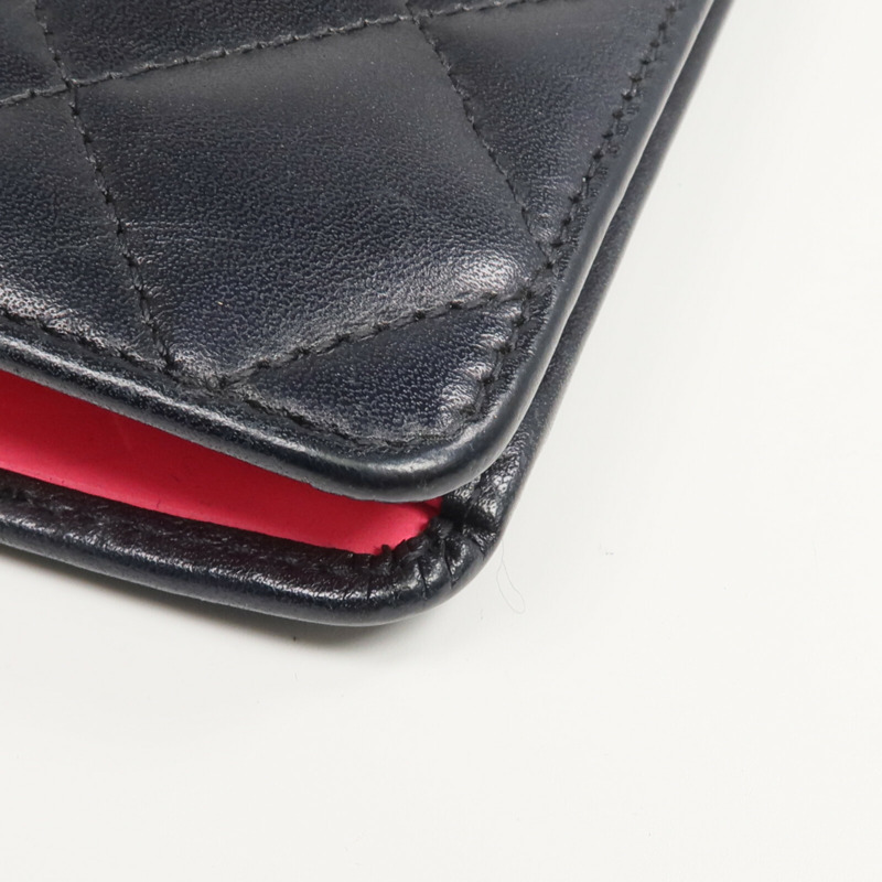 CHANEL 牛皮皮革Cambon Long Wallet長錢包-15