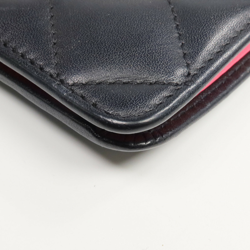 CHANEL 牛皮皮革Cambon Long Wallet長錢包-17