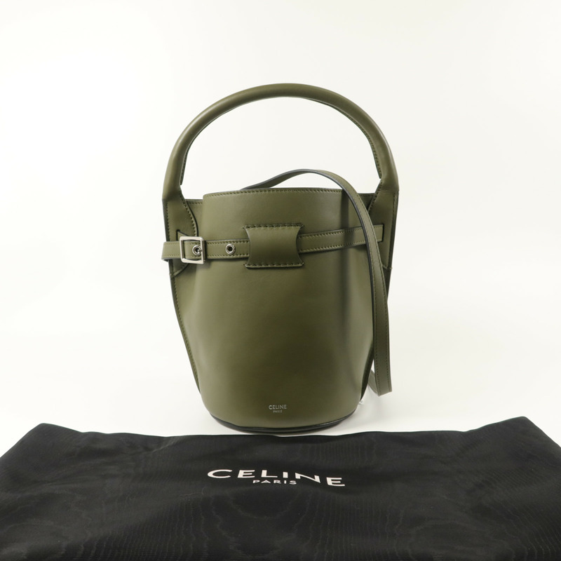 CELINE 牛皮皮革Nano Bucket手挽肩背兩用袋-8