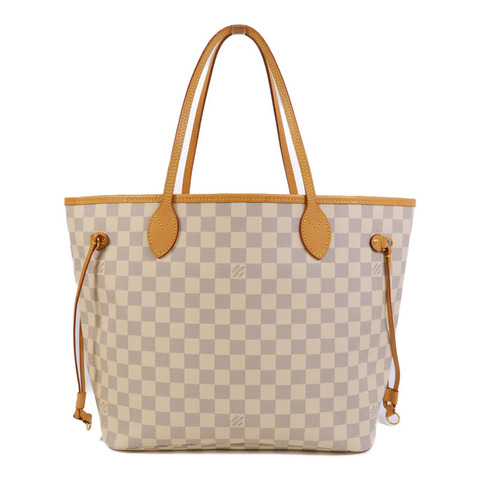 LOUIS VUITTON Damier Azur Neverfull MM肩背袋