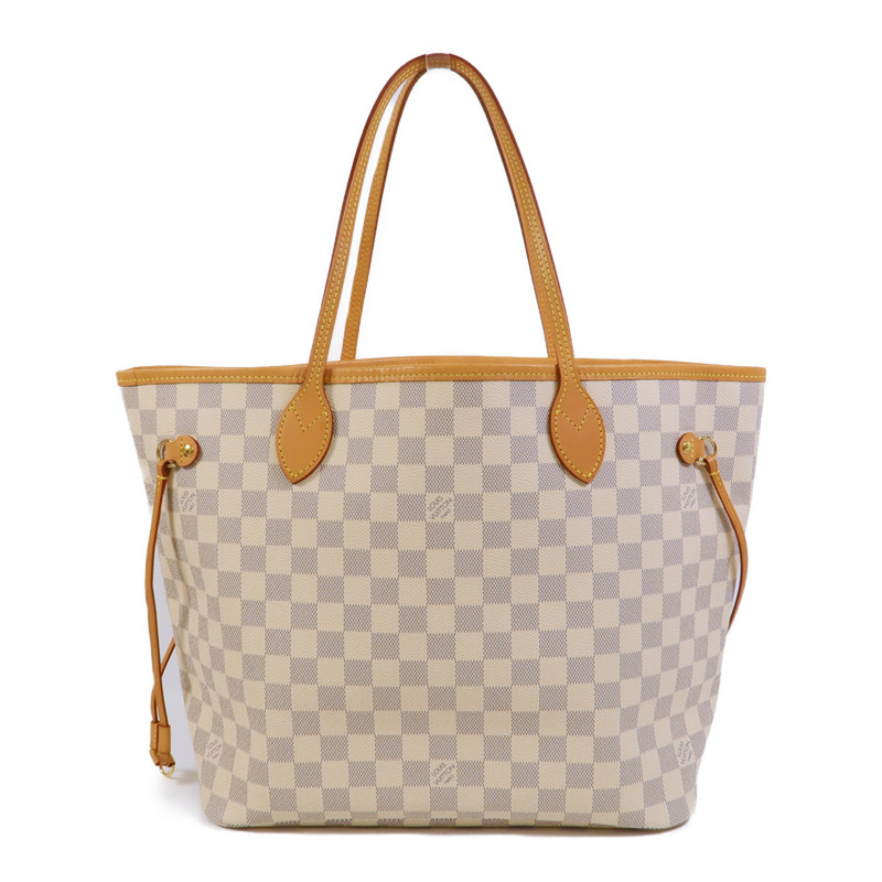 LOUIS VUITTON Damier Azur Neverfull MM肩背袋-1