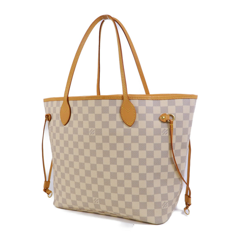 LOUIS VUITTON Damier Azur Neverfull MM肩背袋-2