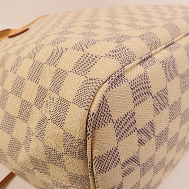 LOUIS VUITTON Damier Azur Neverfull MM肩背袋-9