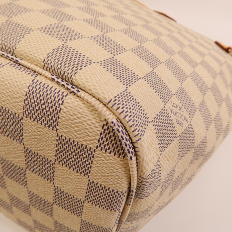 LOUIS VUITTON Damier Azur Neverfull MM肩背袋-12
