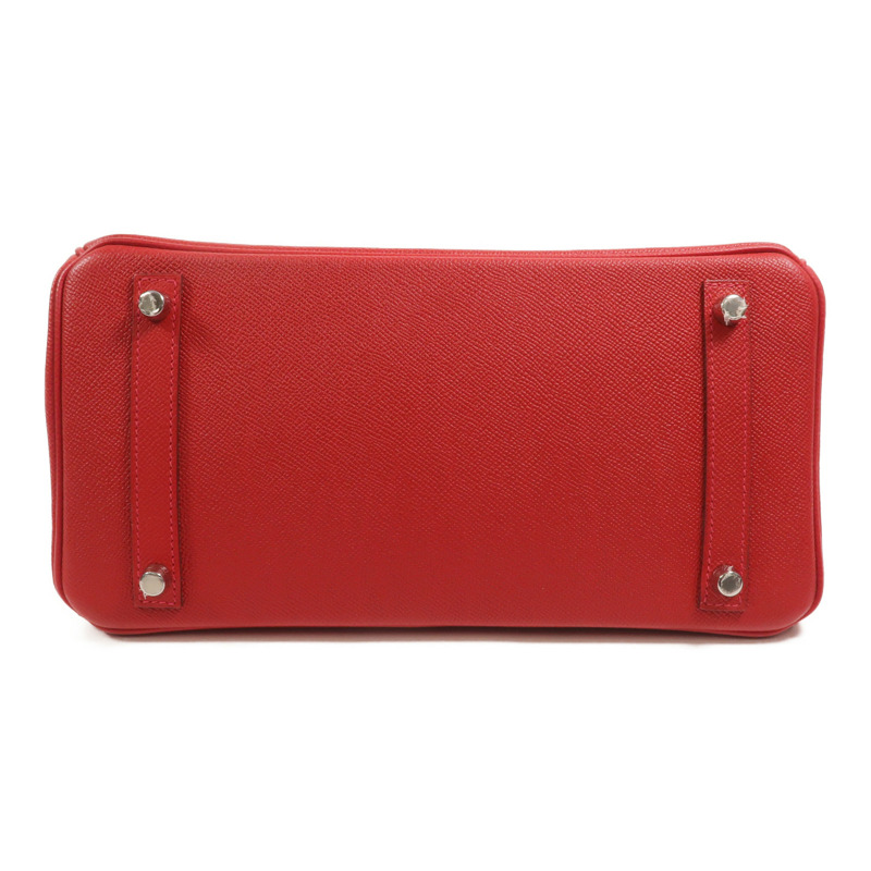 HERMES Epsom皮革Birkin 30手挽袋Rouge Casaque-3