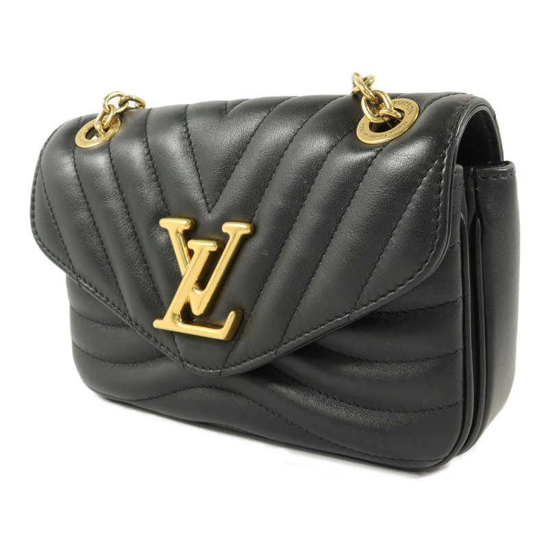 LOUIS VUITTON 牛皮皮革New Wave Chain Bag PM鏈帶肩背袋-2
