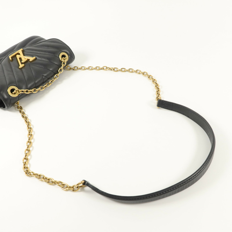 LOUIS VUITTON 牛皮皮革New Wave Chain Bag PM鏈帶肩背袋-6