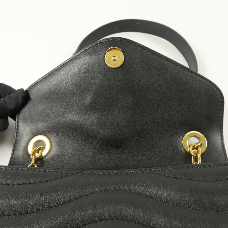 LOUIS VUITTON 牛皮皮革New Wave Chain Bag PM鏈帶肩背袋-11