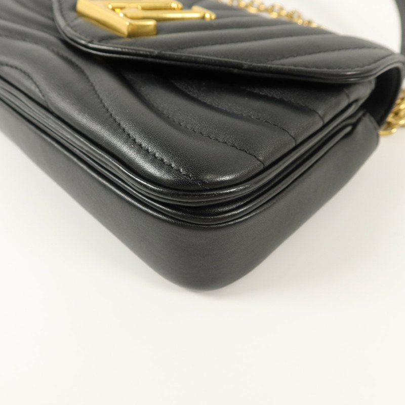 LOUIS VUITTON 牛皮皮革New Wave Chain Bag PM鏈帶肩背袋-12