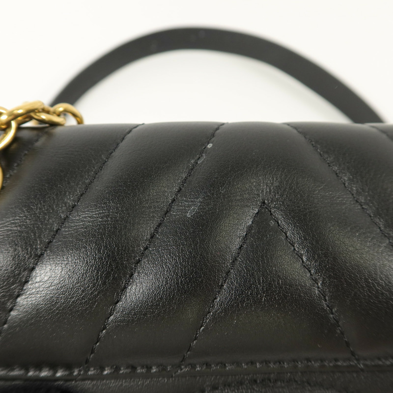 LOUIS VUITTON 牛皮皮革New Wave Chain Bag PM鏈帶肩背袋-18