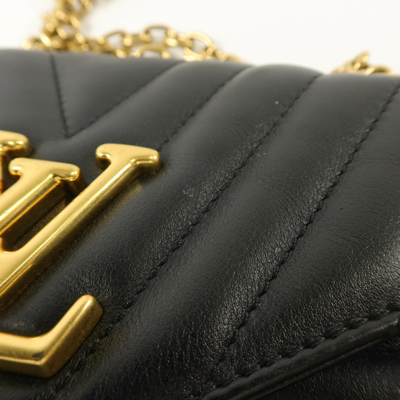 LOUIS VUITTON 牛皮皮革New Wave Chain Bag PM鏈帶肩背袋-19