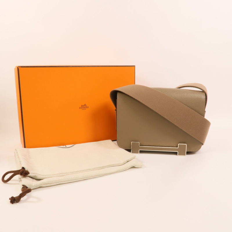 HERMES Chevre皮革Geta肩背袋Geta-9
