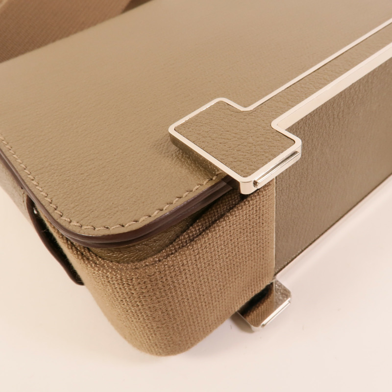 HERMES Chevre皮革Geta肩背袋Geta-11