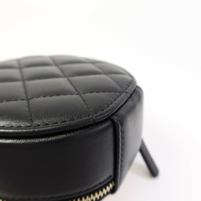 CHANEL 羊皮皮革Gold Camellia Bag鏈帶肩背袋-11