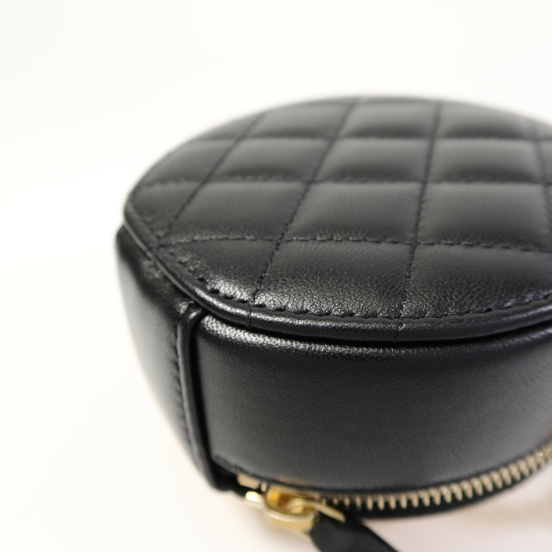 CHANEL 羊皮皮革Gold Camellia Bag鏈帶肩背袋-12