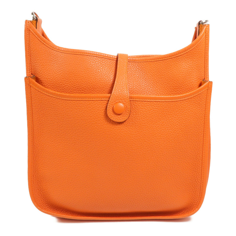 HERMES Clemence皮革Evelyne PM肩背袋Feu-1